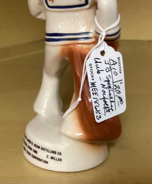Jim Beam Vintage 1980 Commemorative Specialty Sailor Fox Figurine