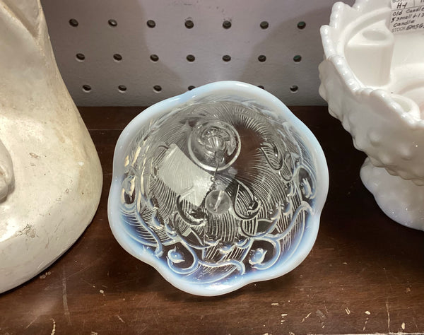 Fenton Clear Opalescent Lily of the Valley Glass Bell