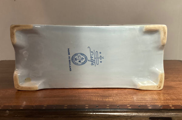 Delft Williamsburg Restoration Asian Fisherman Flower Brick