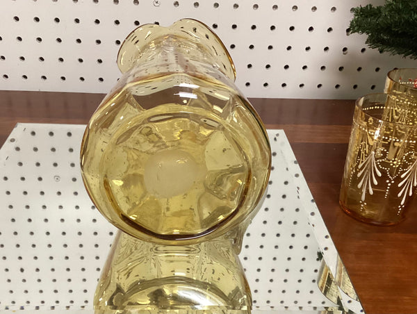 Five Piece Victorian Hand Painted Enamel Lemonade Set