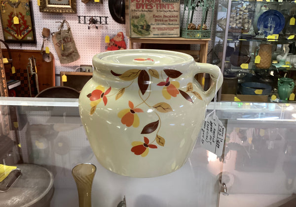 Autumn Leaf by Hall One Handled 2 1/2 Qt Bean Pot