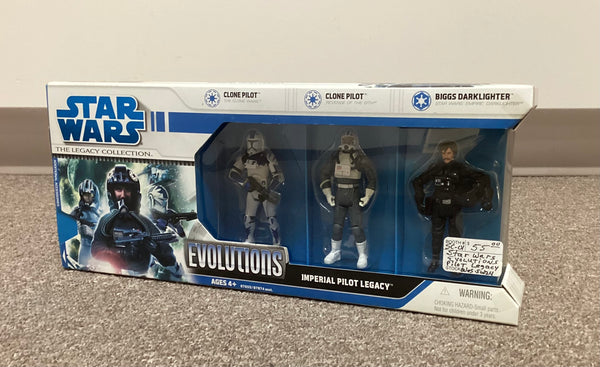 Star Wars Legacy Collection Evolutions Imperial Pilots Legacy Action Figure Set NIB