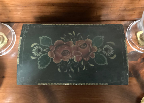 Antique Pine Brides Box w/ Original Paint