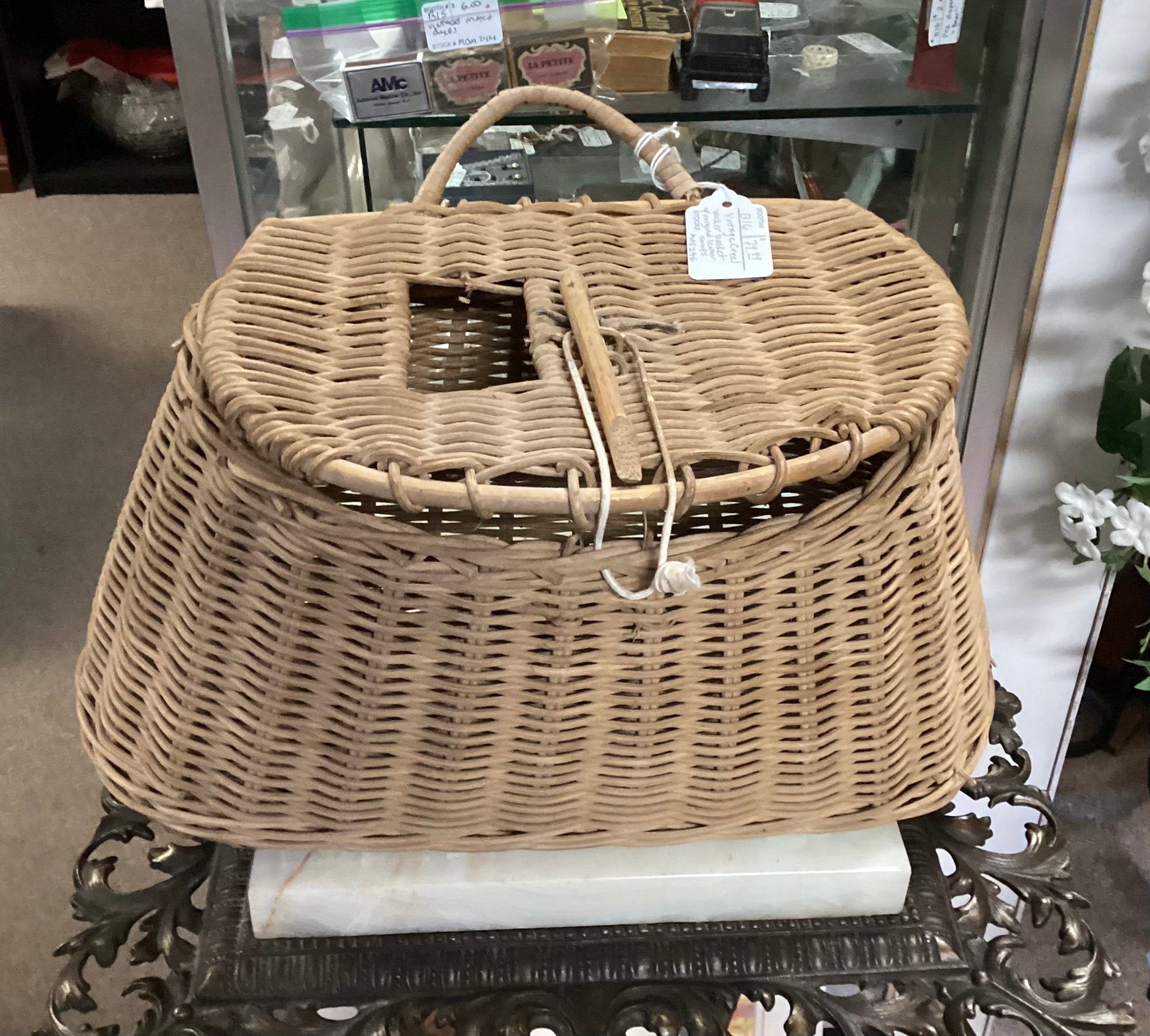 Vintage Wicker Fishing Creel