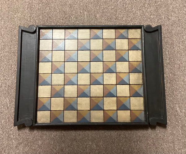 Hand Painted Wooden Checkerboard