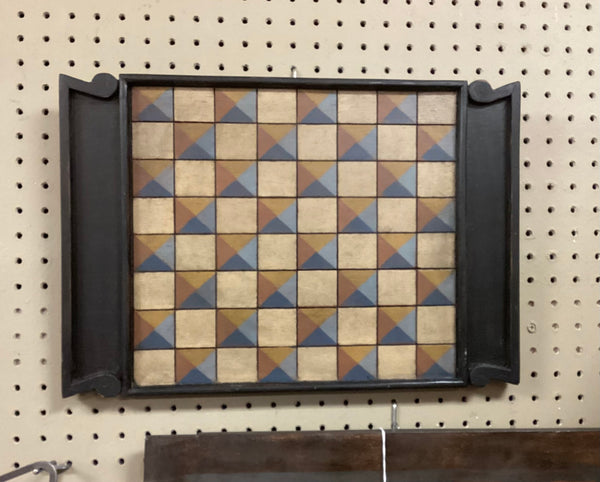 Hand Painted Wooden Checkerboard