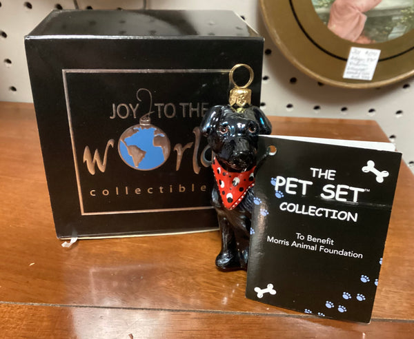 The Pet Set Betty White Signed Black Lab Ornament