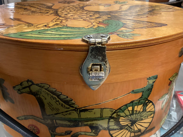 Hand Made Decoupage Wooden Ladies Box Purse