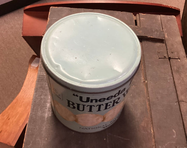 National Biscuit Co. Uneeda Bakers Butter Wafers Vintage Advertising Tin
