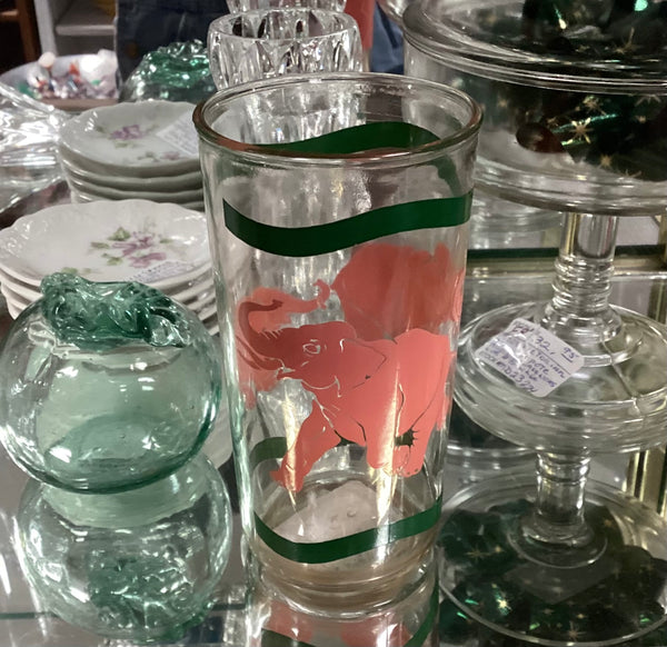Pink Elephant Highball Glass