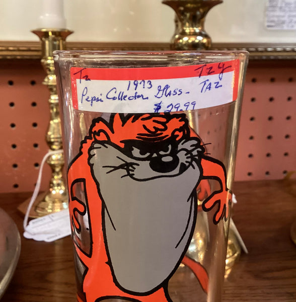 Pepsi 1973 Collectors Series Tasmanian Devil Glass