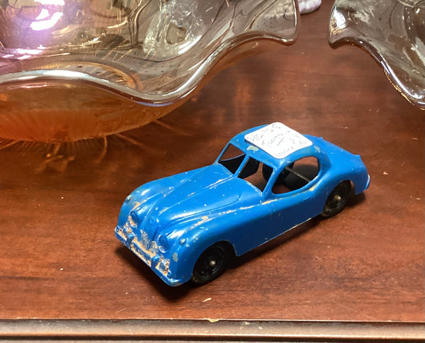 TootsieToy Blue Diecast Jaguar XK Car