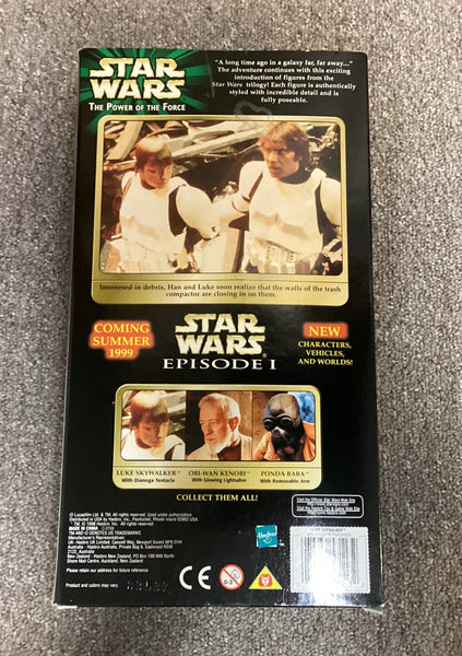 Star Wars Power of the Force Luke Skywalker w/ Dianogo Tentacle Action Figure NIB