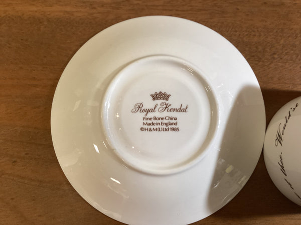 Royal Kendal Fine Bone China 1985 Fortune Telling Teacup