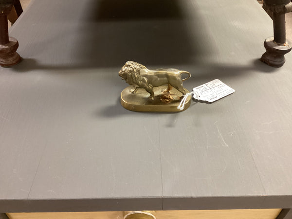Lions Club International Brass Lion Figure