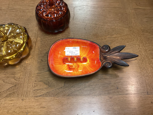 Treasure Craft of Hawaii MCM Ceramic Pineapple Ashtray