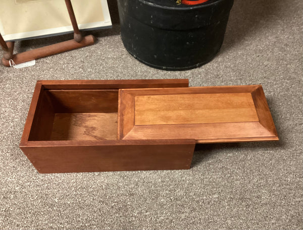 Wood Candle Box w/ Slide Top