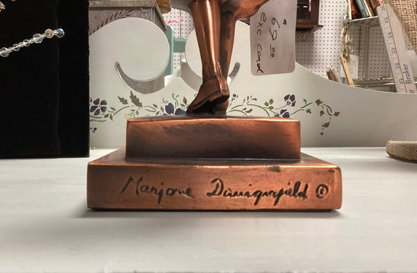 Marjorie Daingerfield Girl Scouts USA Copper Statuette