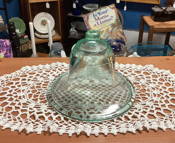 Garden Bell Cloche Aqua Tint Glass
