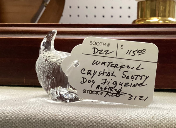 Waterford Crystal Scottie Dog Figurine-Retired
