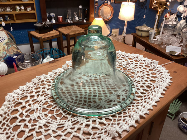 Garden Bell Cloche Aqua Tint Glass
