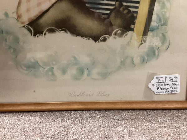 Washboard Blues Framed Vintage Print