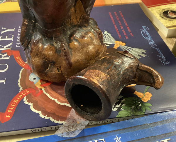 Leather Wrapped Glass Eagle Decanter