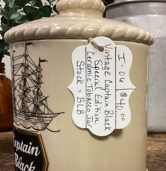 Captain Black Special Edition Ceramic Tobacco Jar