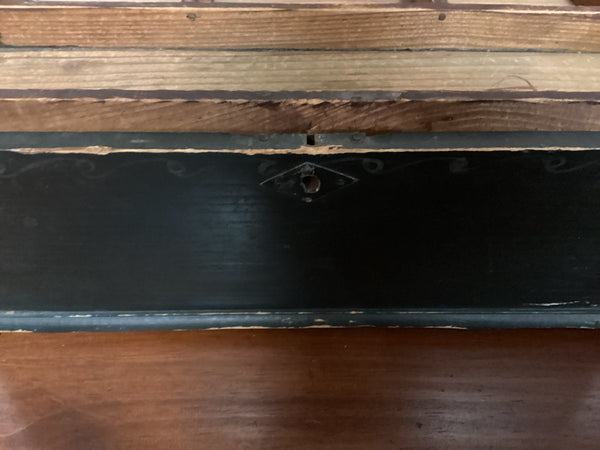 Antique Pine Brides Box w/ Original Paint