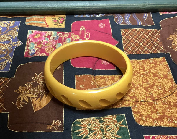 Bakelite Butterscotch Bangle Bracelet