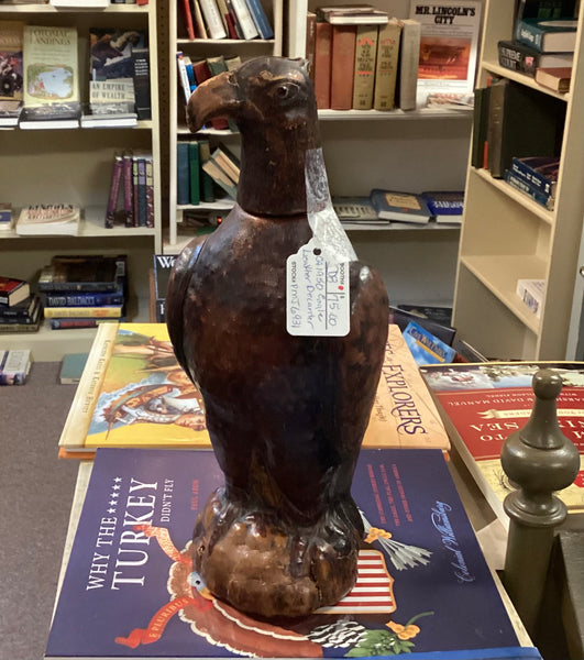 Leather Wrapped Glass Eagle Decanter