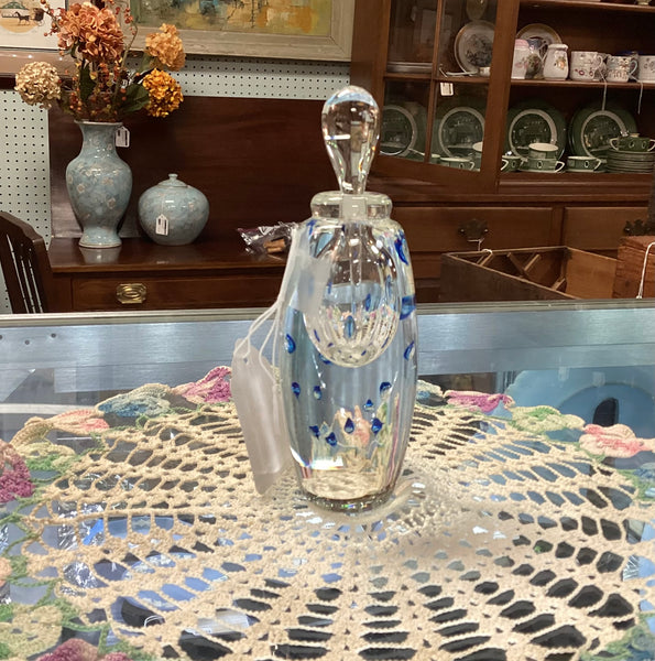 Gandelman Signed 1996 Hand Blown Art Glass Perfume Bottle