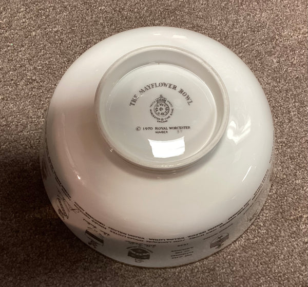 Royal Worcester The Mayflower Bowl 350th Anniversary