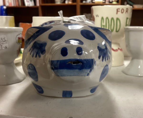 M. A. Hadley Pottery Polka Dot Piggy Bank