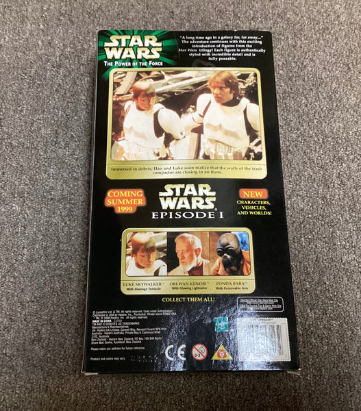 Star Wars Power of the Force Luke Skywalker w/ Dianogo Tentacle Action Figure NIB