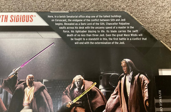 Star Wars Battle Pack Play Set Jedi vs Darth Sidious NIB