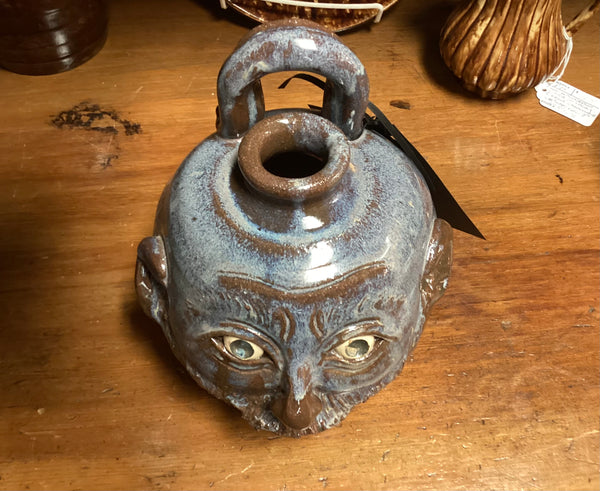 Hand-Crafted Ceramic Face Jug "My Beard Tickles"