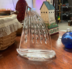 Waterford Crystal Sail Boat Paperweight