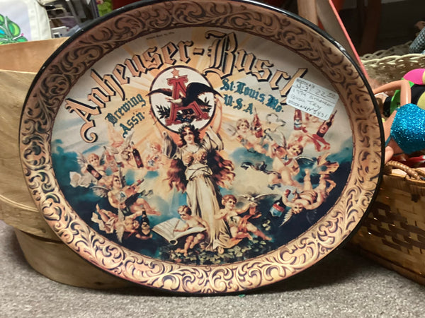 Anheuser Busch 1974 Metal Serving Tray