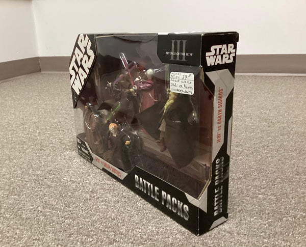 Star Wars Battle Pack Play Set Jedi vs Darth Sidious NIB