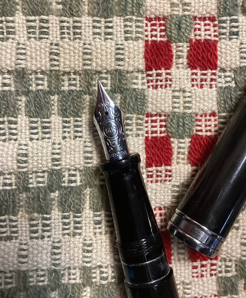 Aurora 88 Black Fountain Pen w/ 14 K Nib