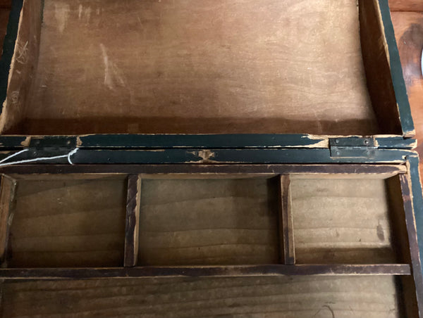 Antique Pine Brides Box w/ Original Paint