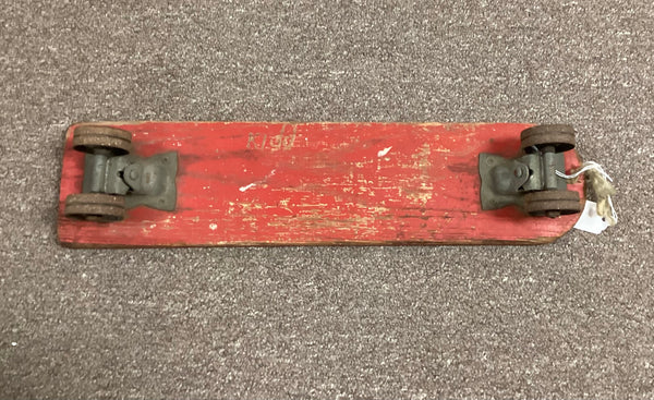 Vintage Wooden Roller Derby Skateboard