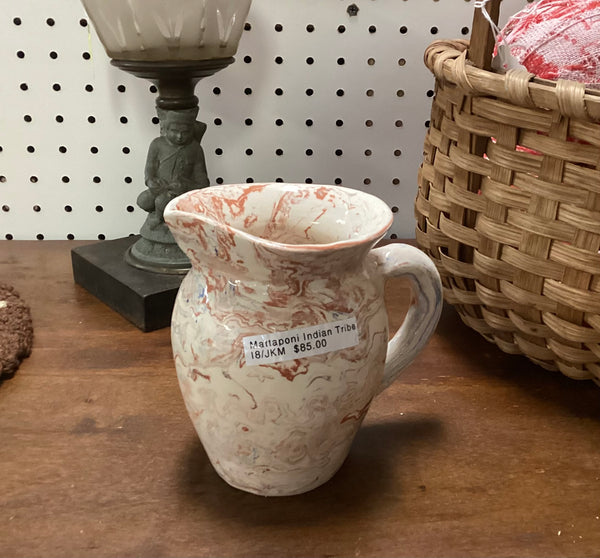 Hand Crafted Mattaponi Indian Reservation Pottery Pitcher