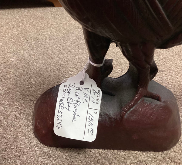 Virginia Metalcrafters 1999 Williamsburg Red Rooster Cast Iron Doorstop