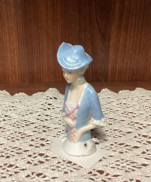 German Porcelain Half Doll Figure