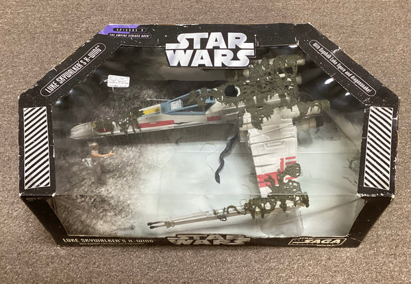 Star Wars Saga Collection Luke Skywalker’s X-Wing w/ Dagobah Luke and Dragonsnake Set NIB