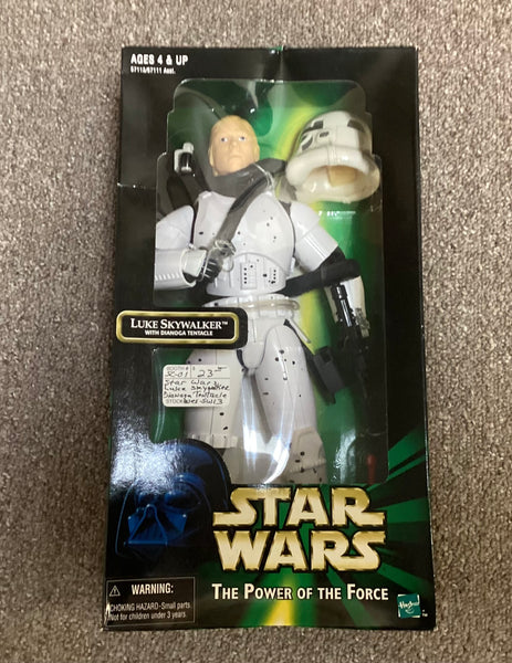 Star Wars Power of the Force Luke Skywalker w/ Dianogo Tentacle Action Figure NIB