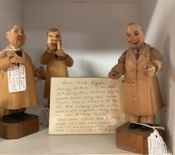 Anri 1950’s Hand Carved Wood Pediatrician Figure