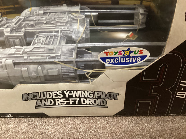 Collectible Star Wars Y-Wing Fighter w/ Pilot & R5-F7 Droid Play Set NIB